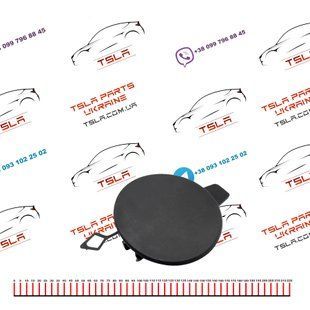 Заглушка буксирувального гака переднього бампера Tesla Model Y 20- 1493746-00-A 1493746-00-A фото